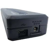 Kompakter A4 Thermodrucker mit USB-Anschluss Schwarzer A4 Thermodrucker mit USB- und DC-Anschluss, Nahaufnahme