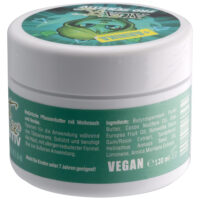 PRO Sensitiv Tattoo Pflege mit Arnika 120ml Runde weiße Dose mit grünem Etikett und Aufschrift 'PRO Sensitiv mit Arnika', 120ml