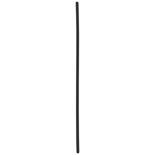 Langer schwarzer Piercingstab aus Bioplast, Stärke 1,6 mm, Länge 90 mm auf weißem Hintergrund