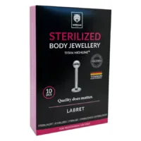 Sterilized Micro Labret Titan Silber Verpackung Sterilized Micro Labret, Titan, silber, 10 Stück