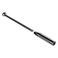 Silberne Edge Drive Pins 5er Pack Silberne Edge Drive Pins auf weißem Hintergrund, langer Stift mit runder Spitze