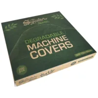 Biologischabbaubare Maschinen Cover - 200 Stück Grüne Verpackung mit biologisch abbaubaren Maschinen Cover, 130x140mm