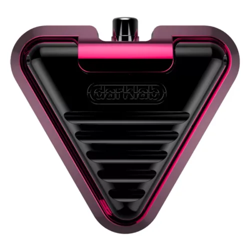 Pink-schwarzer Delta Footswitch Bubblegum aus Aluminium, Studioaufnahme