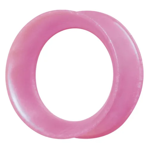 Rosa Silikon-Tunnel von Kaos Softwear in 6,0mm Größe auf weißem Hintergrund