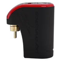 Fk Irons Lightning Bolt Netzteil Schwarz/Rot Schwarz/rotes Fk Irons Lightning Bolt Netzteil aus Aluminium auf weißem Hintergrund