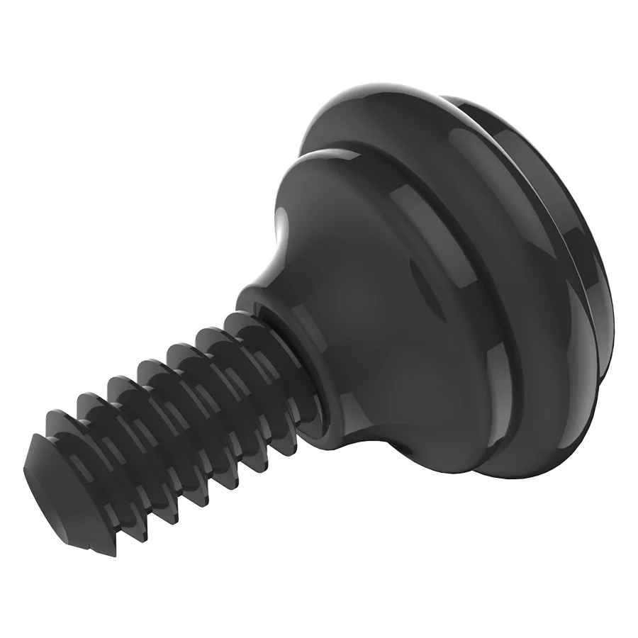 Schwarzer Spektra Edge X Give Knob Ersatzteil Schwarzer Spektra Edge X Give Knob auf weißem Hintergrund