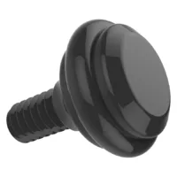 Schwarzer Spektra Edge X Give Knob Schwarzer Knauf Spektra Edge X auf weißem Hintergrund