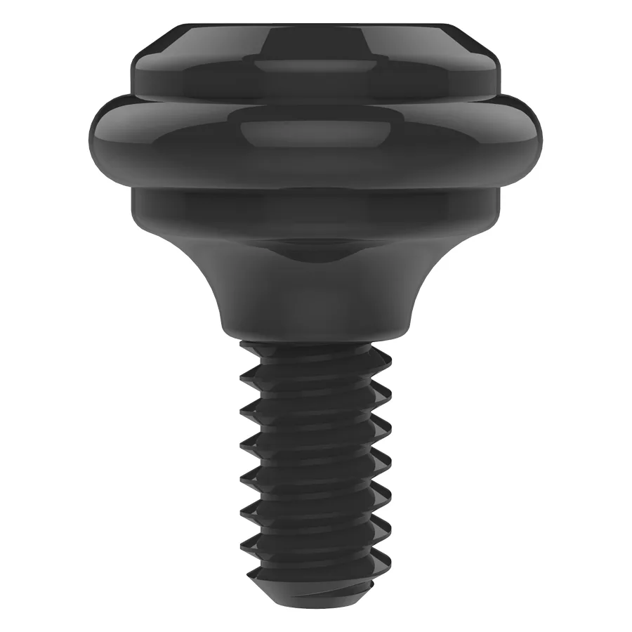 Schwarzer Spektra Edge X Give Knob Schwarzer Knopf Spektra Edge X auf weißem Hintergrund