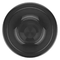 Schwarzer Spektra Edge X Give Knob, Rund Schwarzer, runder Spektra Edge X Give Knob auf weißem Hintergrund