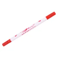 Roter Squidster Stift auf weißem Hintergrund, unsteril