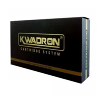 Kwadron Flat Long Taper Cartridges 5er Schwarze Kwadron Verpackung mit goldener Schrift auf weißem Hintergrund