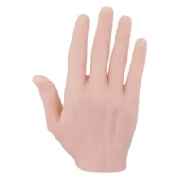 Tattoo Übungshand Rechts aus Silikon Beige Silikonhand für Tattoo-Übungen auf weißem Hintergrund