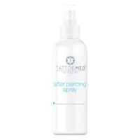 Weißes TattooMed® After Piercing Spray 75ml auf weißem Hintergrund