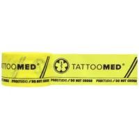 Tattoomed Studio Pro Tape Gelb für Tattoo Artists Gelbes Tattoomed Studio Pro Tape mit schwarzem Aufdruck auf weißem Hintergrund
