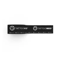 Tattoomed Studio Pro Tape in Schwarz Schwarzes Tattoomed Studio Pro Tape auf weißem Hintergrund