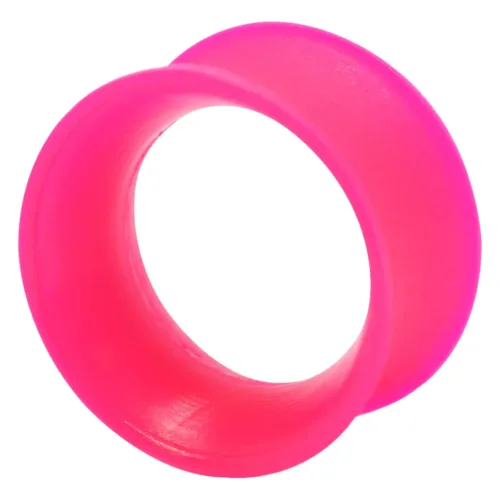 Pinkes Kaos UV Skin Eyelet Tunnel aus Silikon, Größe 3,0 mm