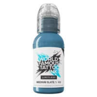 Blaue Tattoofarbe in 30ml Flasche World Famous Ink