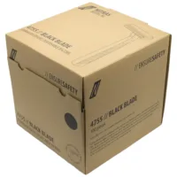 Kartonverpackung mit 100 schwarzen Einweg-Rasierern von Nitras