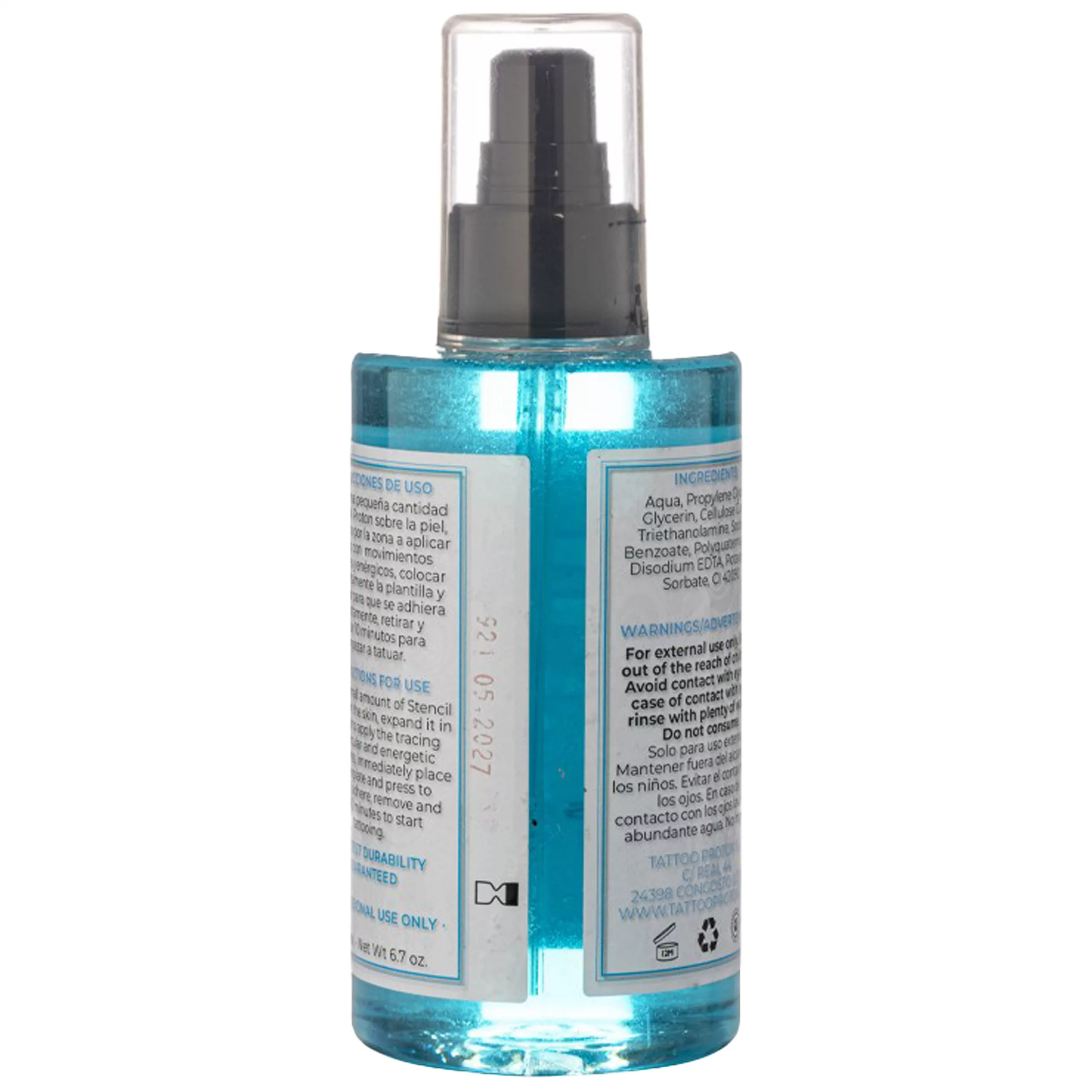 Proton Stencil Primer 200 ml Flasche Blaues Proton Stencil Primer in einer 200 ml Flasche mit Sprühkopf