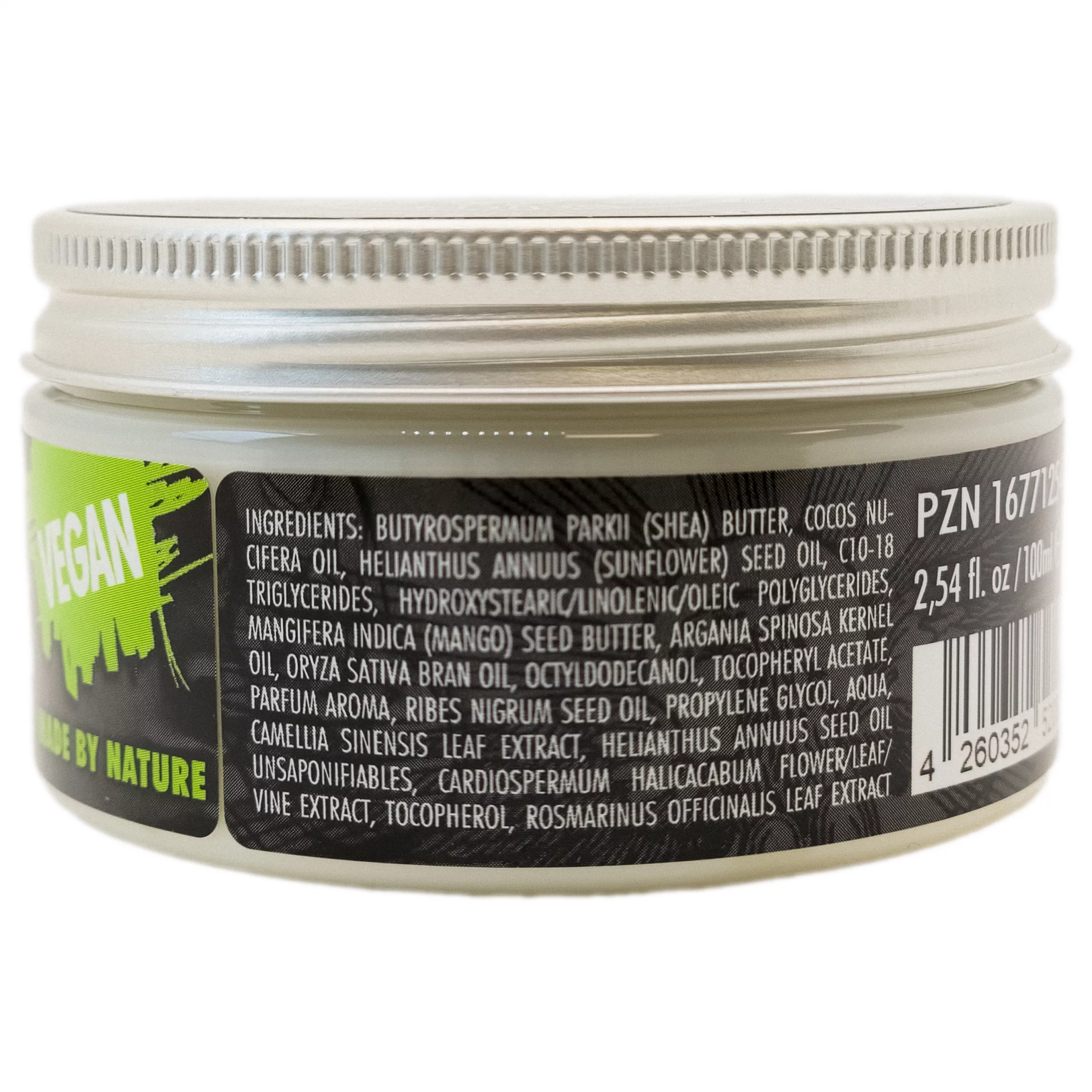 Believa Tattoo Butter in 35ml Dose Believa Tattoo Butter Dose, grünes Etikett, 35ml, auf hellem Hintergrund