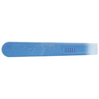 Sterile Einmal-Skalpelle Fig. 10, Blau, VE 10 Blaues steriles Einmal-Skalpell Fig. 10 auf weißem Hintergrund