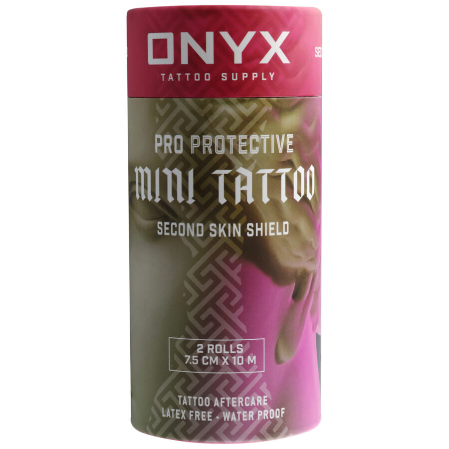 Rolle Tattoo Folie Mini Second Skin in pinkem Design auf weißem Hintergrund