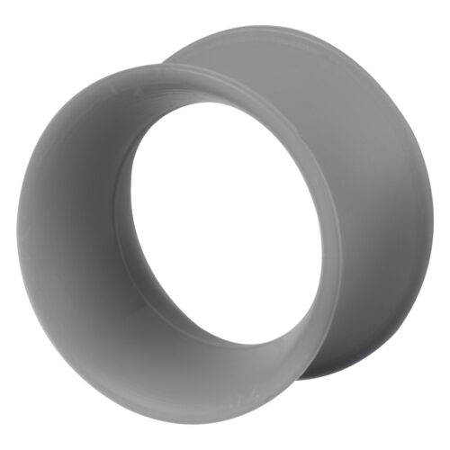 Grauer Silikon-Tunnel von Kaos Softwear, Größe 3,0 mm, auf weißem Hintergrund