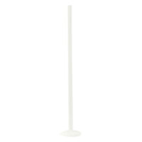 Langer Bioplast Stab in Weiß, 1.6 mm Stärke, 45 mm Länge auf weißem Hintergrund