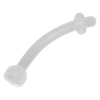 Transparenter Retainer 1.6mm für Piercings Transparenter Retainer aus PMMA, gebogener Stab, unisex