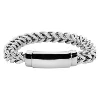 Gravierbares Snake Armband aus Chirurgenstahl Silbernes, gravierbares Snake Armband aus poliertem Chirurgenstahl 316L