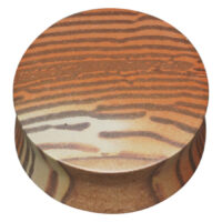 Zebra Plug aus Stein in 14-28 mm Runder Zebra Plug aus Stein mit organischem Streifenmuster