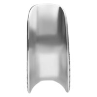 Silberner Ear Saddle Maori 8,0 mm Silberner Ear Saddle Maori aus Chirurgenstahl 316L, Größe 8,0 mm, auf weißem Hintergrund
