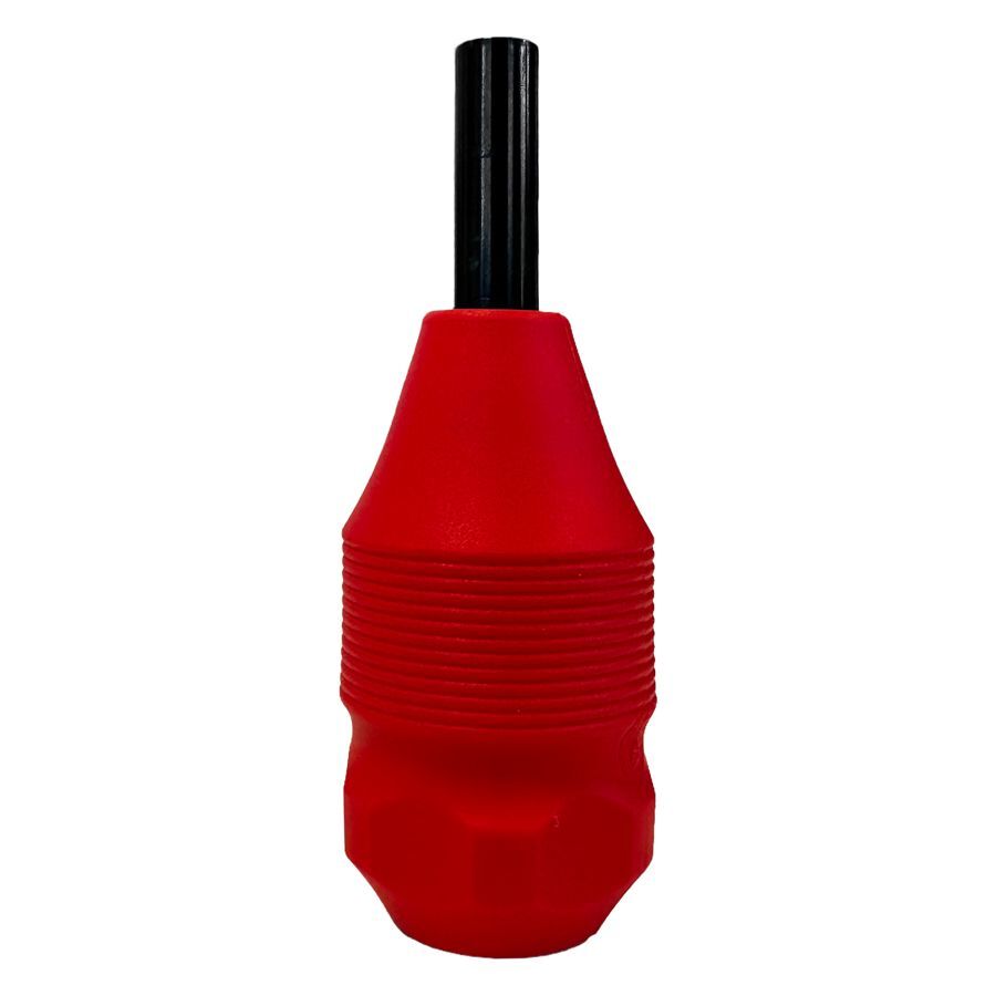 Roter Gripped Cartridge 30mm von Wildcat Roter 30mm Gripped Cartridge mit schwarzem Stift auf weißem Hintergrund