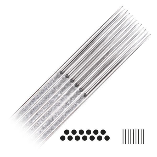 11 Magnum Long Taper Tattoonadeln aus Chirurgenstahl auf weißem Hintergrund