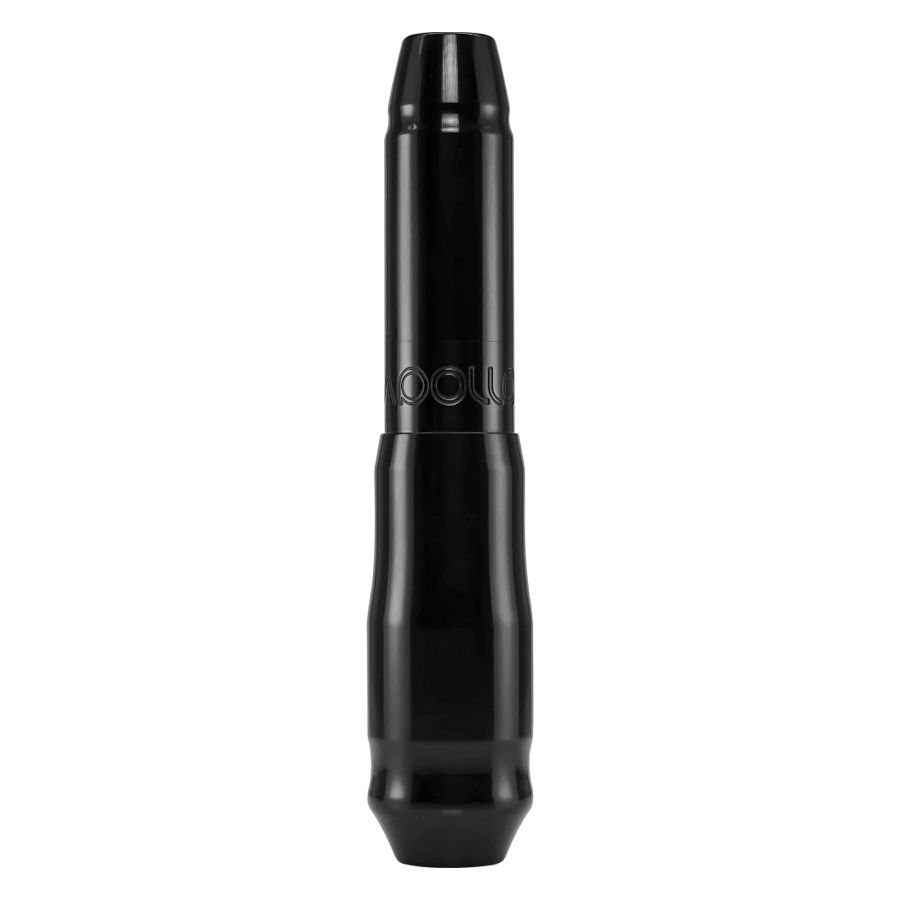 Schwarze FK Irons Microbeau Apollo Tattoomaschine auf weißem Hintergrund