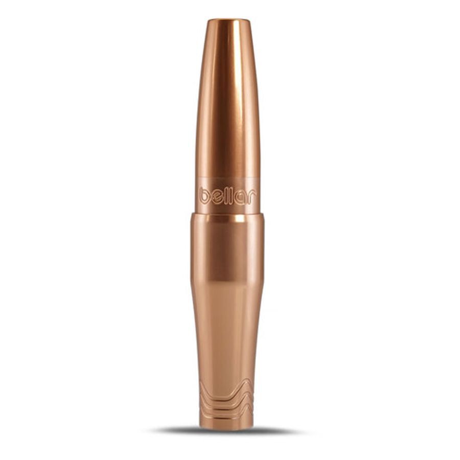 FK Irons Microbeau Bellar in Roségold Roségoldene FK Irons Microbeau Bellar Tattoomaschine auf weißem Hintergrund