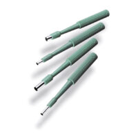 Wildcat Biopsy Punch Set in Grün Vier grüne Biopsy Punches mit Edelstahlspitzen auf weißem Hintergrund