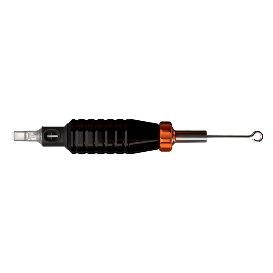 HAWK Hand Grip Flex 22mm, Schwarz Schwarzer HAWK Handgriff Flex 22mm mit ergonomischem Design auf weißem Hintergrund