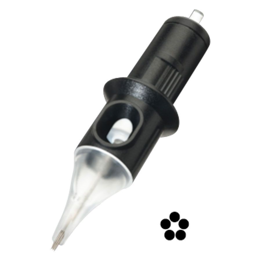 Cheyenne Shader Nadel 5 Stück, 0.3 mm Schwarze Cheyenne Shader Nadel mit 5 Nadeln, transparente Spitze