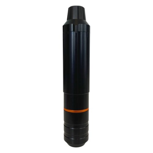 Schwarze HAWK PEN Unio mit orangefarbenem Ring auf weißem Hintergrund