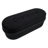 Schwarzes Etui mit Reißverschluss und Cheyenne-Logo