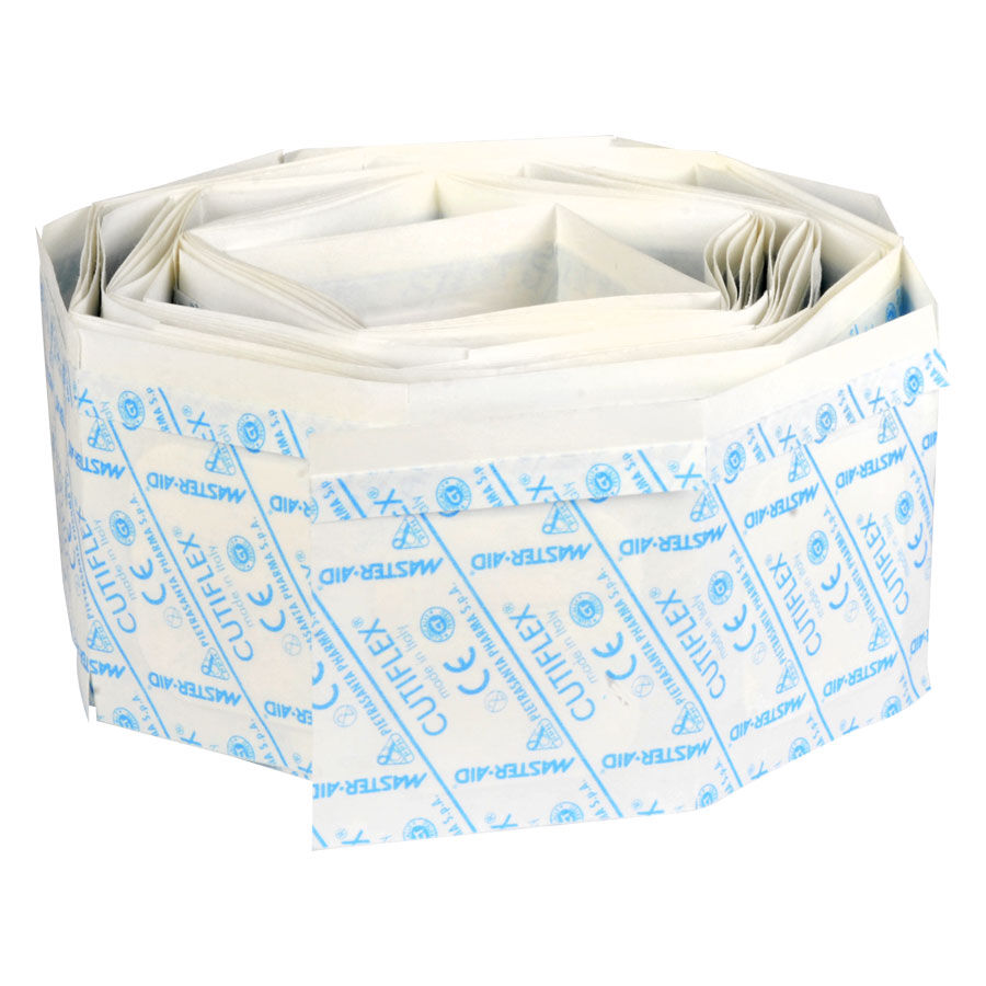 Cutiflex Wasserdichtes Pflaster Rechteckig Weiße und blaue wasserdichte Pflaster von Cutiflex in Verpackung
