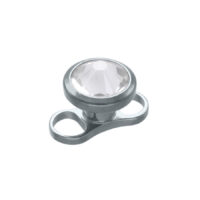Jewelled Anchor with 2 holes 1.6
