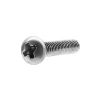 Ersatzschraube TDR 2,5mm x 20mm Silber Silberne Ersatzschraube für TDR, Stärke 2,5 mm, Länge 20 mm auf weißem Hintergrund