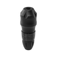 FK Irons EXO 3.2 mm Black Ops Tattoomaschine Schwarze FK Irons EXO 3.2 mm Tattoomaschine auf weißem Hintergrund