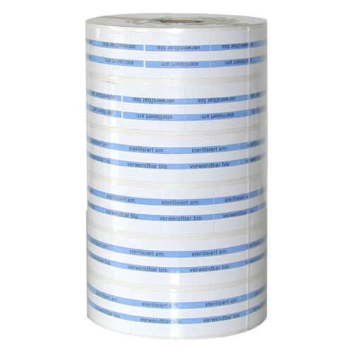 Weiß-blaue MELAdoc® 6 Ersatzrollen auf weißem Hintergrund
