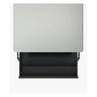 Schwarze Tattoo-Workstation aus Aluminium Schwarze Aluminium-Tattoo-Workstation auf weißem Hintergrund
