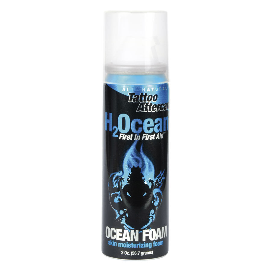 H2Ocean Tattoo Pflege Schaum 59 ml H2Ocean Tattoo Aftercare Schaumflasche 59 ml auf weißem Hintergrund