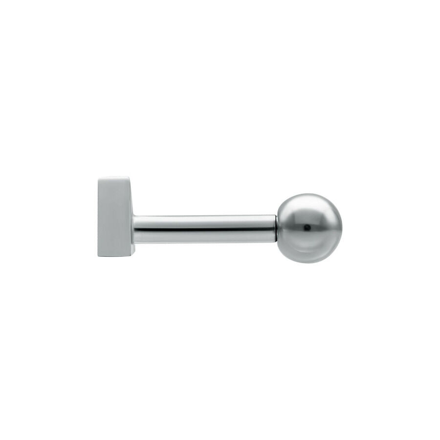 Dreieckiger Barbell aus Chirurgenstahl Silberner Triangle Barbell mit Kugel und Dreieck aus Chirurgenstahl