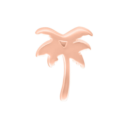 Roségoldener Palm Aufsatz für Push Fit auf weißem Hintergrund